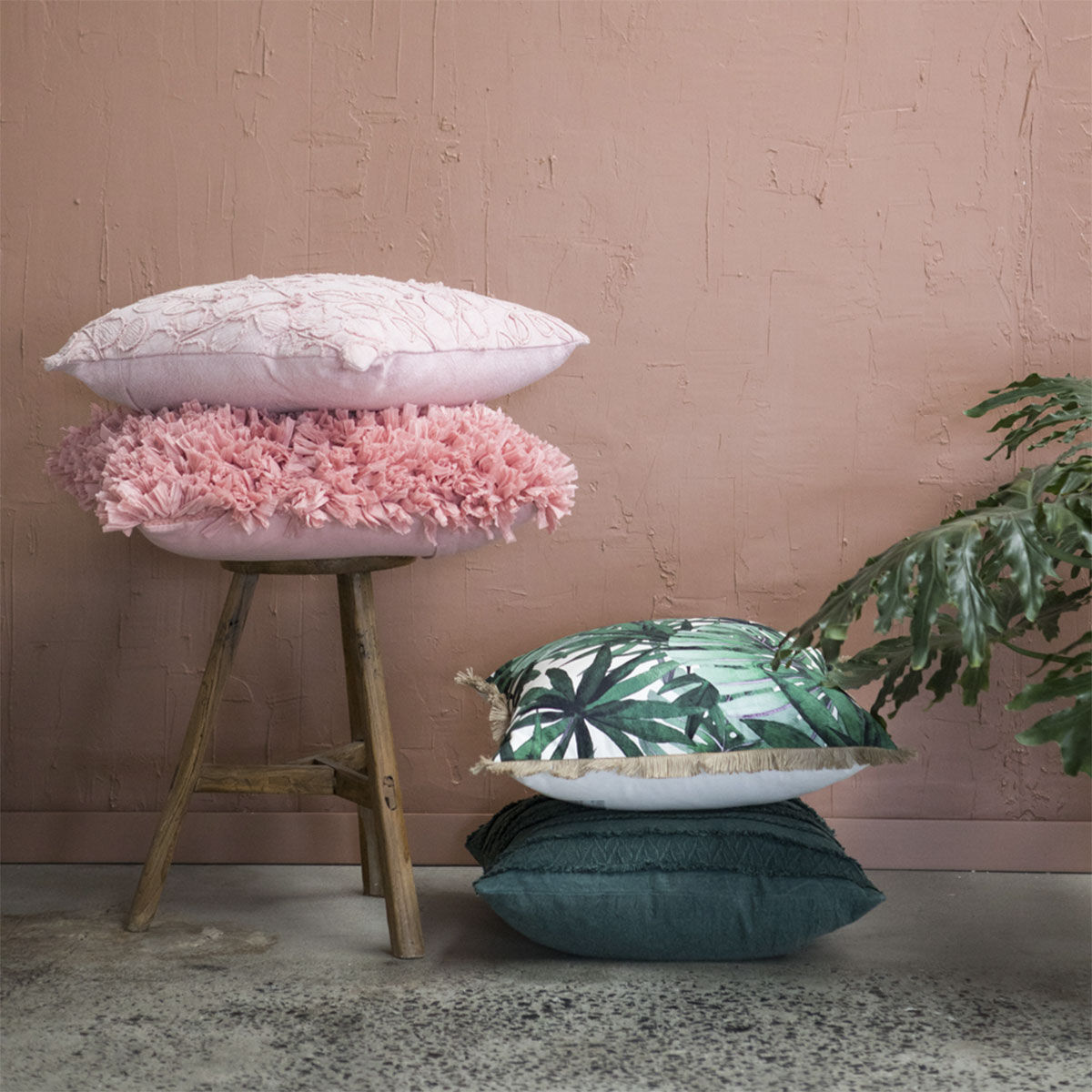 J Elliot Home Elodie Rose Pink Luxury Filled Cushion 50 x 50cm Price