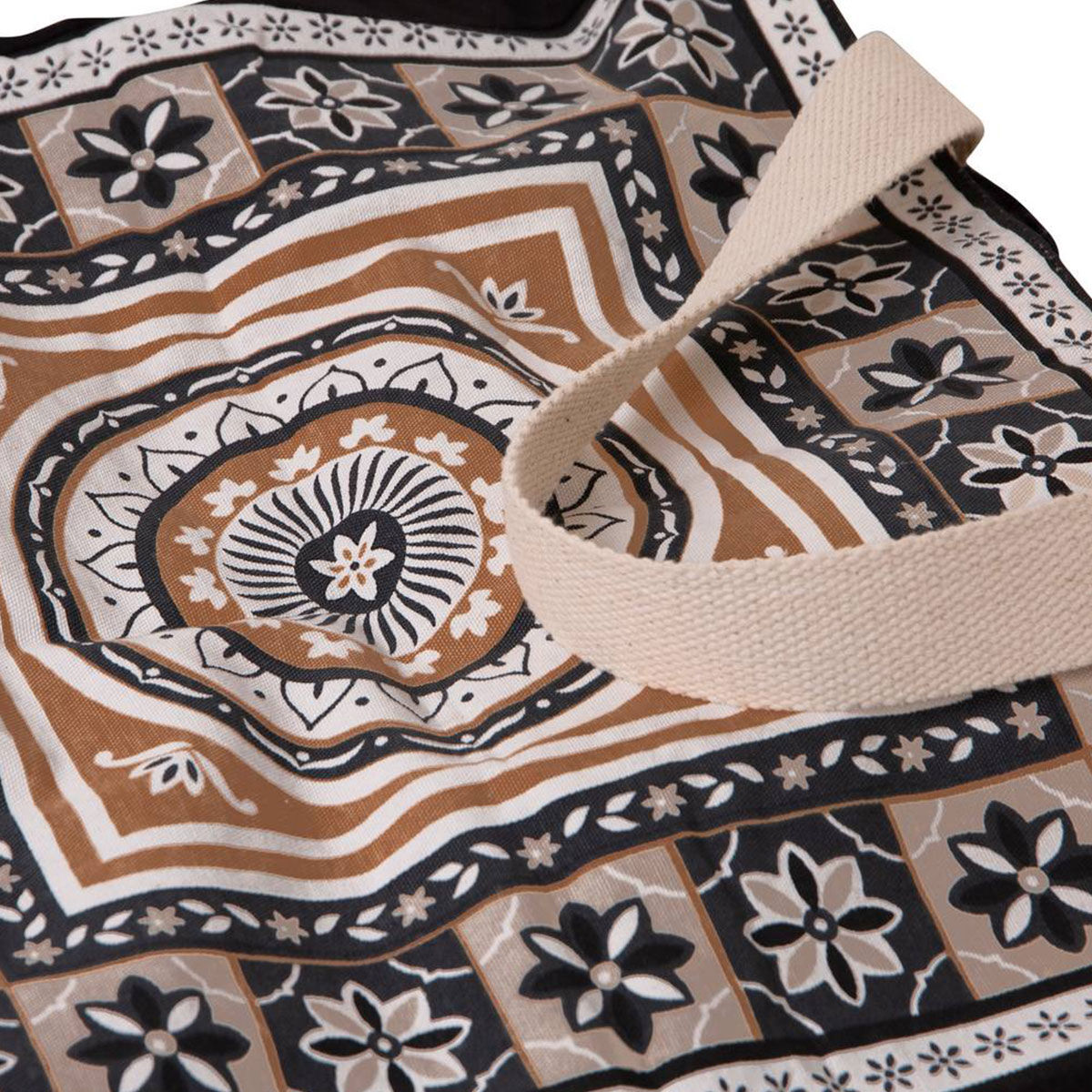 J Elliot Home Kasbah Cotton Tote Shopping Bag 40.5x43x10cm Blue Price