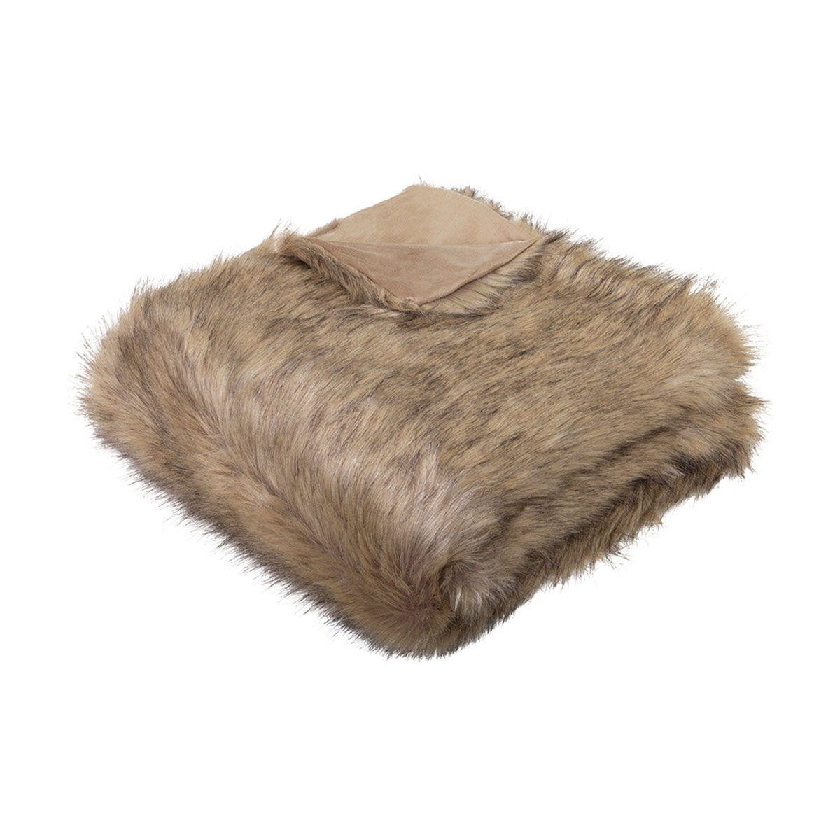 J.Elliot Home Grizzly Brown Faux Fur Throw Price