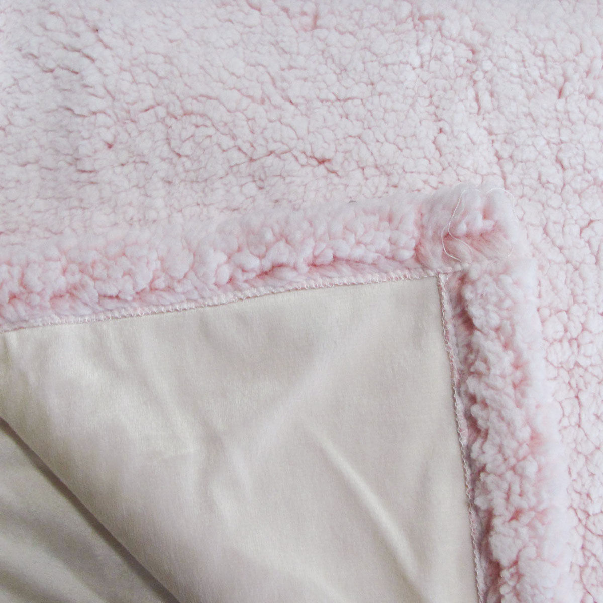 IDC Homewares Sofie Sherpa Fleece Throw Rug Pink Price
