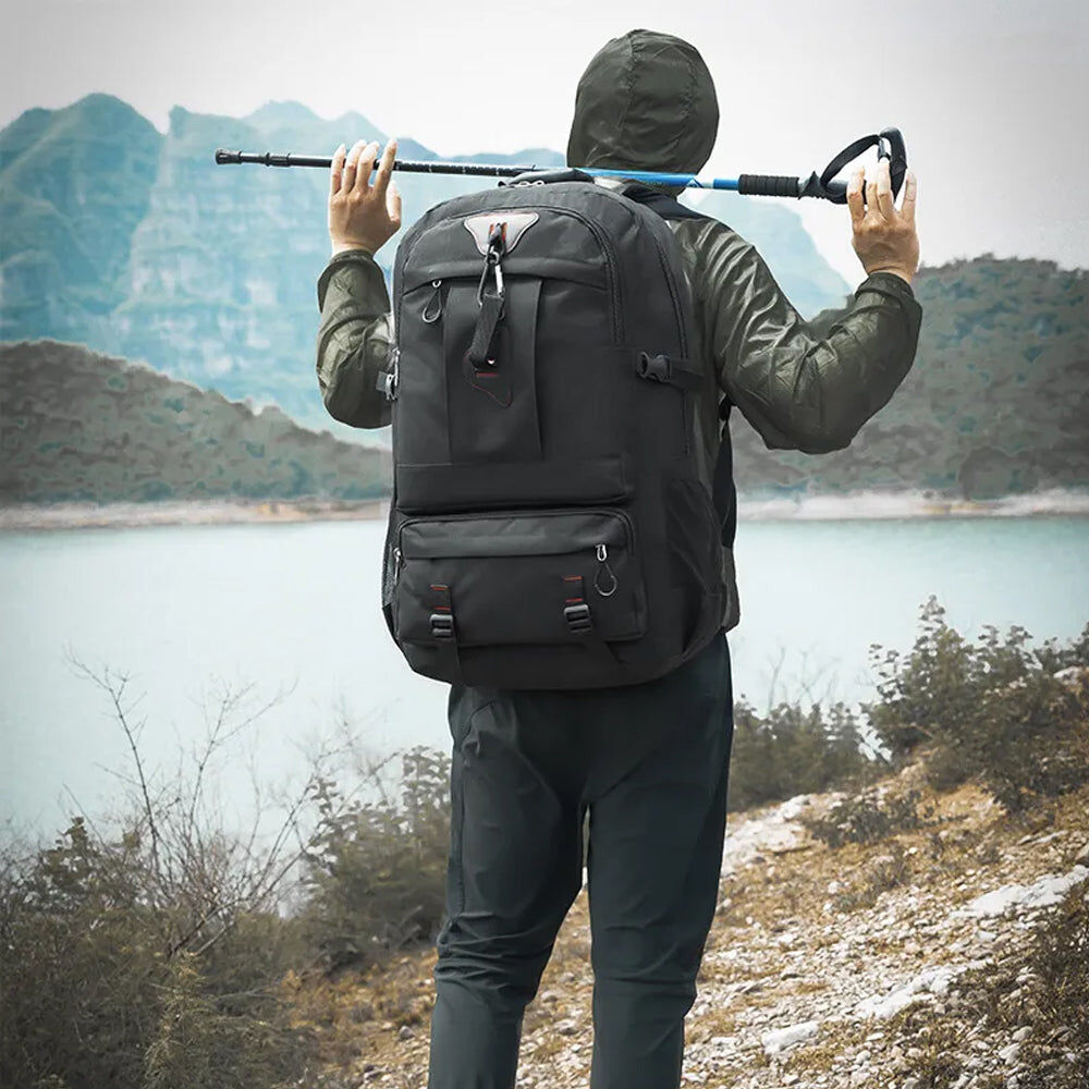 60L Travel Boarding Backpack Outdoor Trekking Luggage Hiking Camping Rucksack Large Capacity Storage Backpack(Khaki) Price