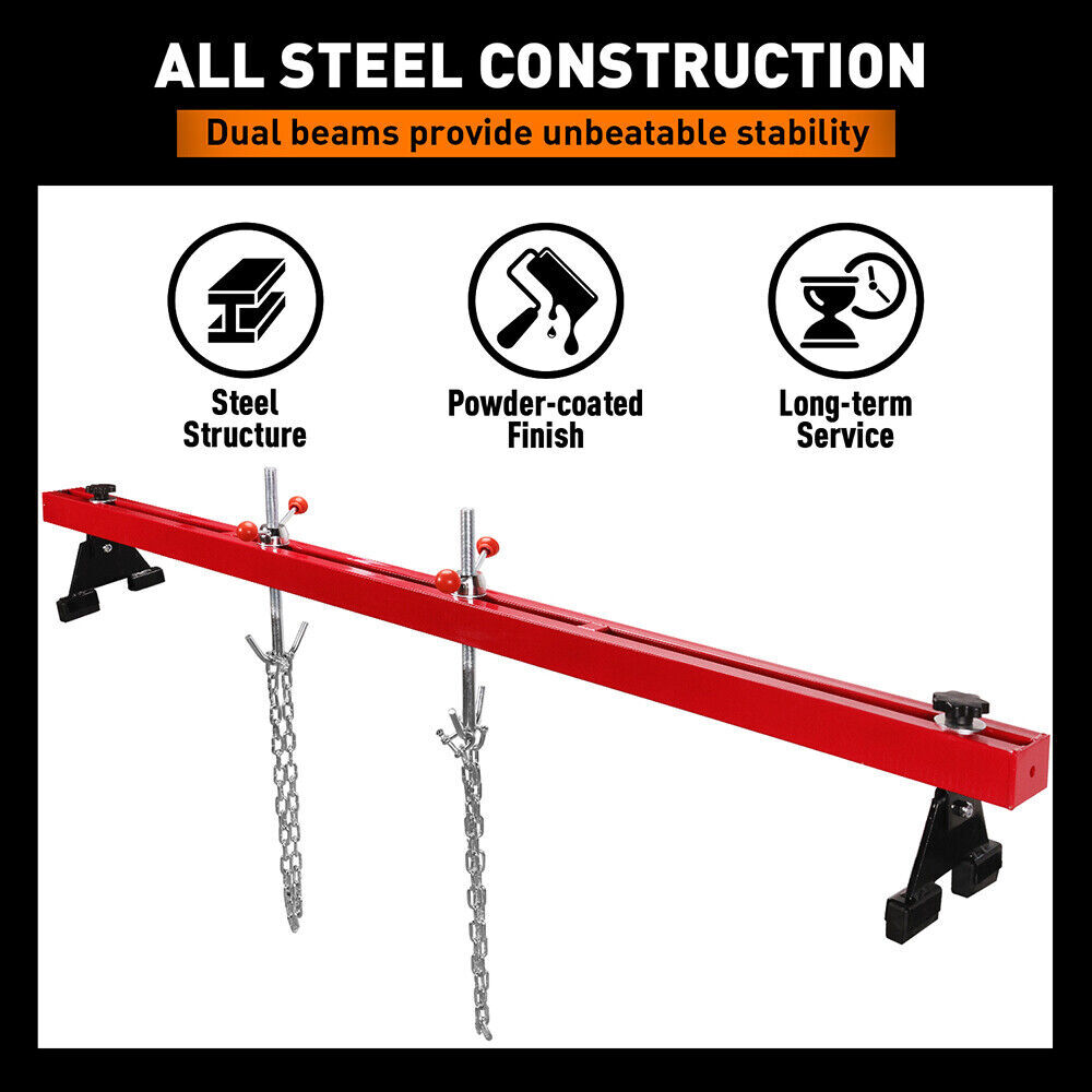 1.5M Engine Support Bar Engine Load Leveler 1100Lb Transmission Dual Hook Garage Price
