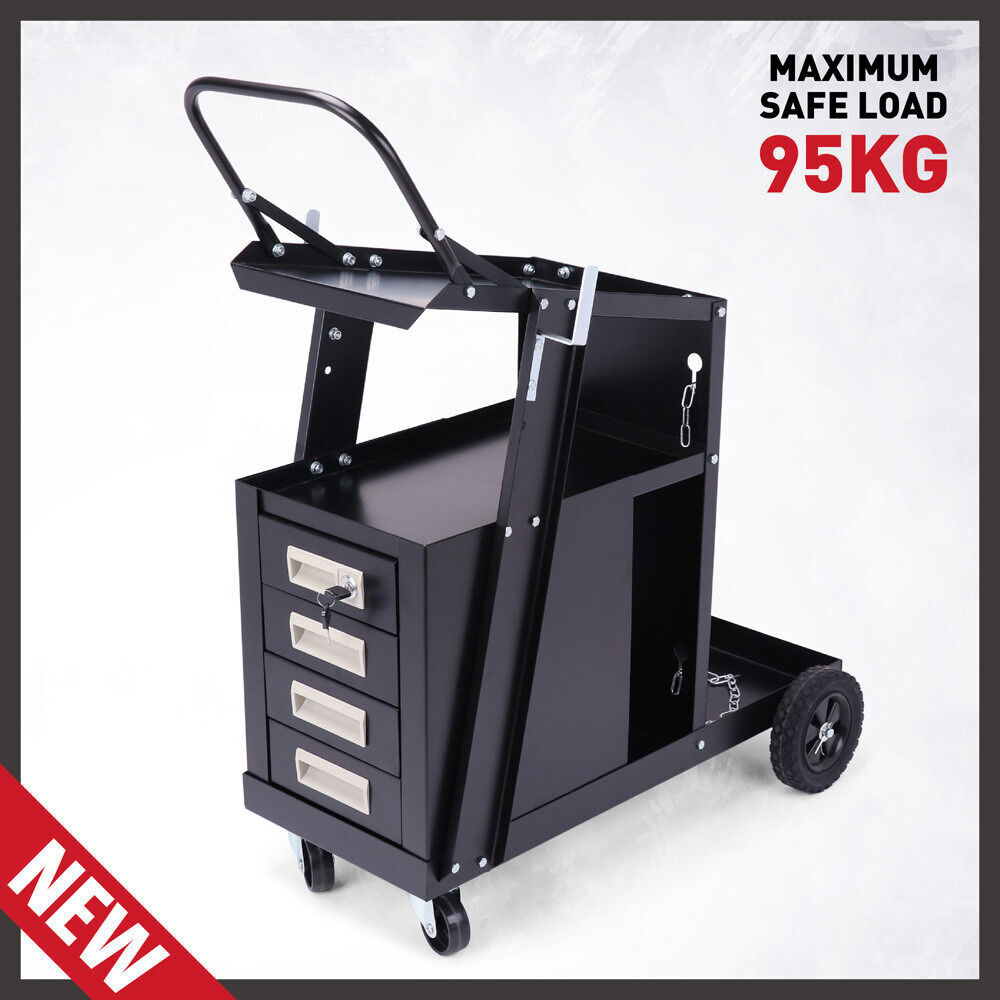 4-Drawer Welding Cart MIG Welder Trolley Cabinet TIG ARC MMA Plasma Cutter Bench Price