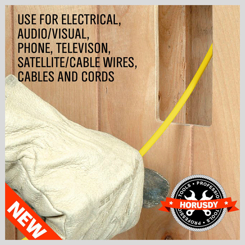 3.3m ⏀ 4mm Fibreglass Electricians Push Pull Rods Cable Cavity Contractors Duct Price