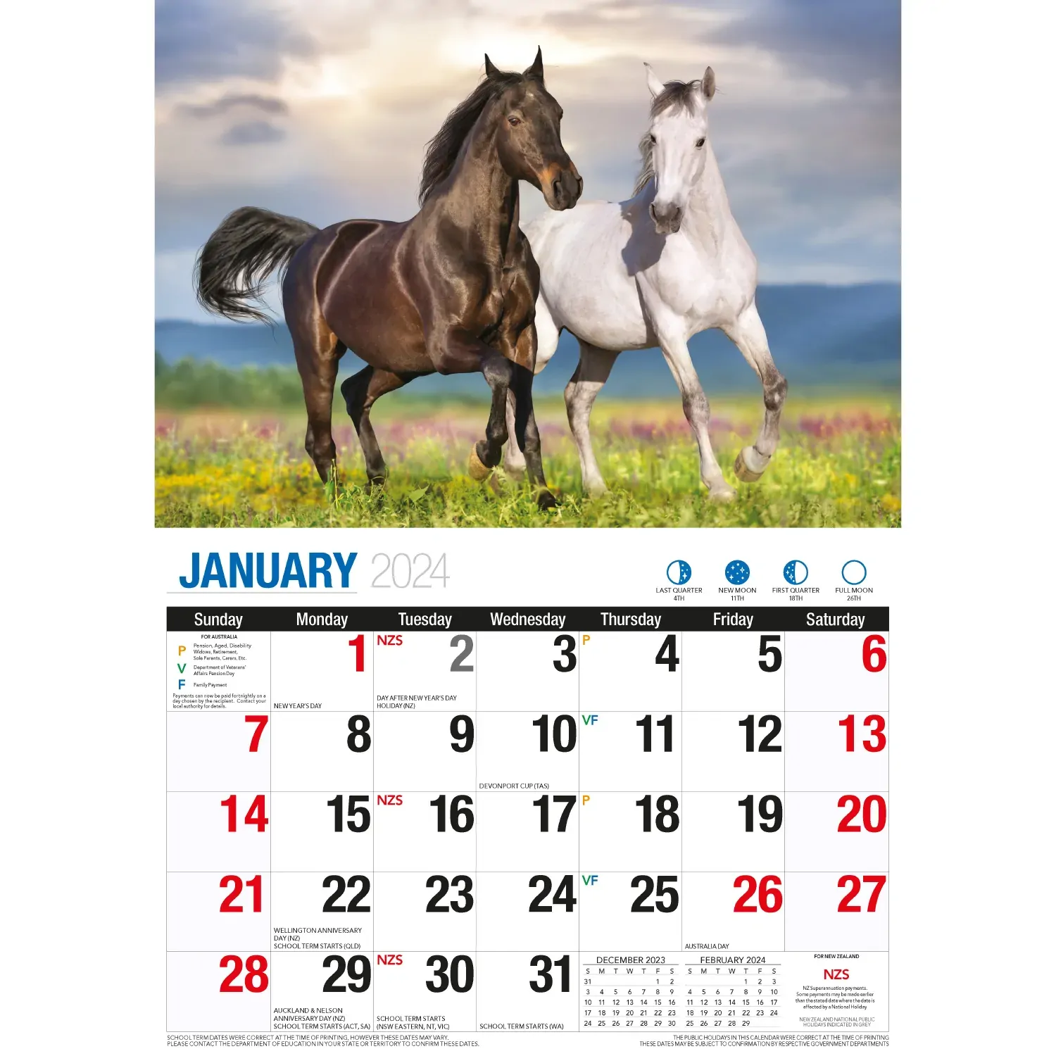 Best Friends - 2024 Rectangle Wall Calendar 16 Months Animals Friendship Moments Price