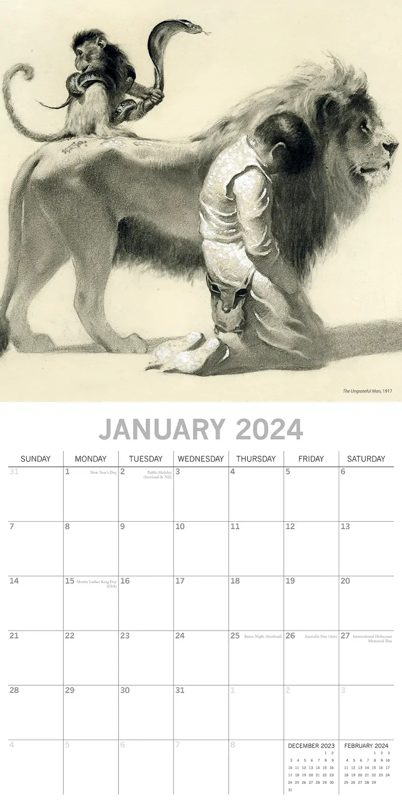 Norman Rockwell - 2024 Square Wall Calendar 16 Months Arts Planner New Year Gift Price