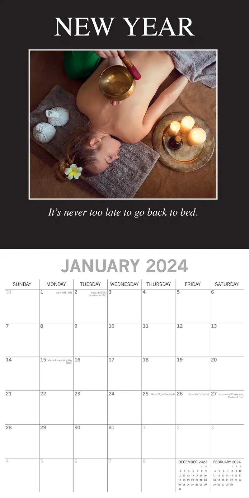 Demotivation 2024 Square Wall Calendar 16 Months Planner Christmas New Year Gift Price