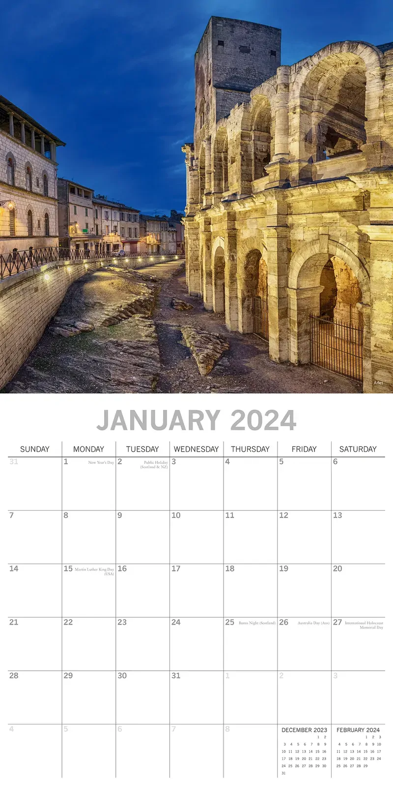 Provence - 2024 Square Wall Calendar 16 Month Premium Planner Xmas New Year Gift Price
