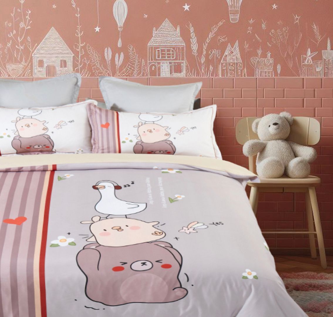 Duck Kids Quilt Cover Set - Single Size Price