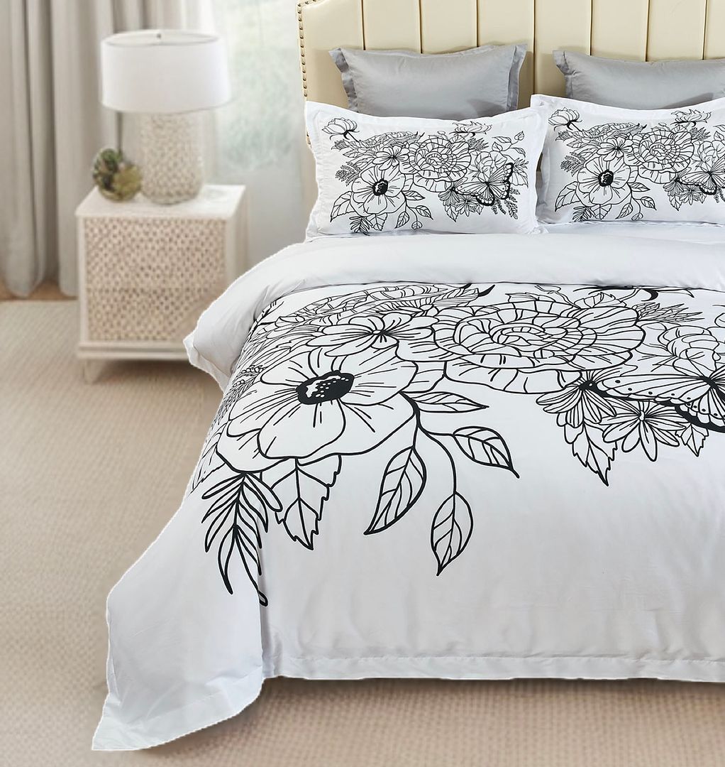 Viene Floral Quilt Cover Set - Super King Size Price