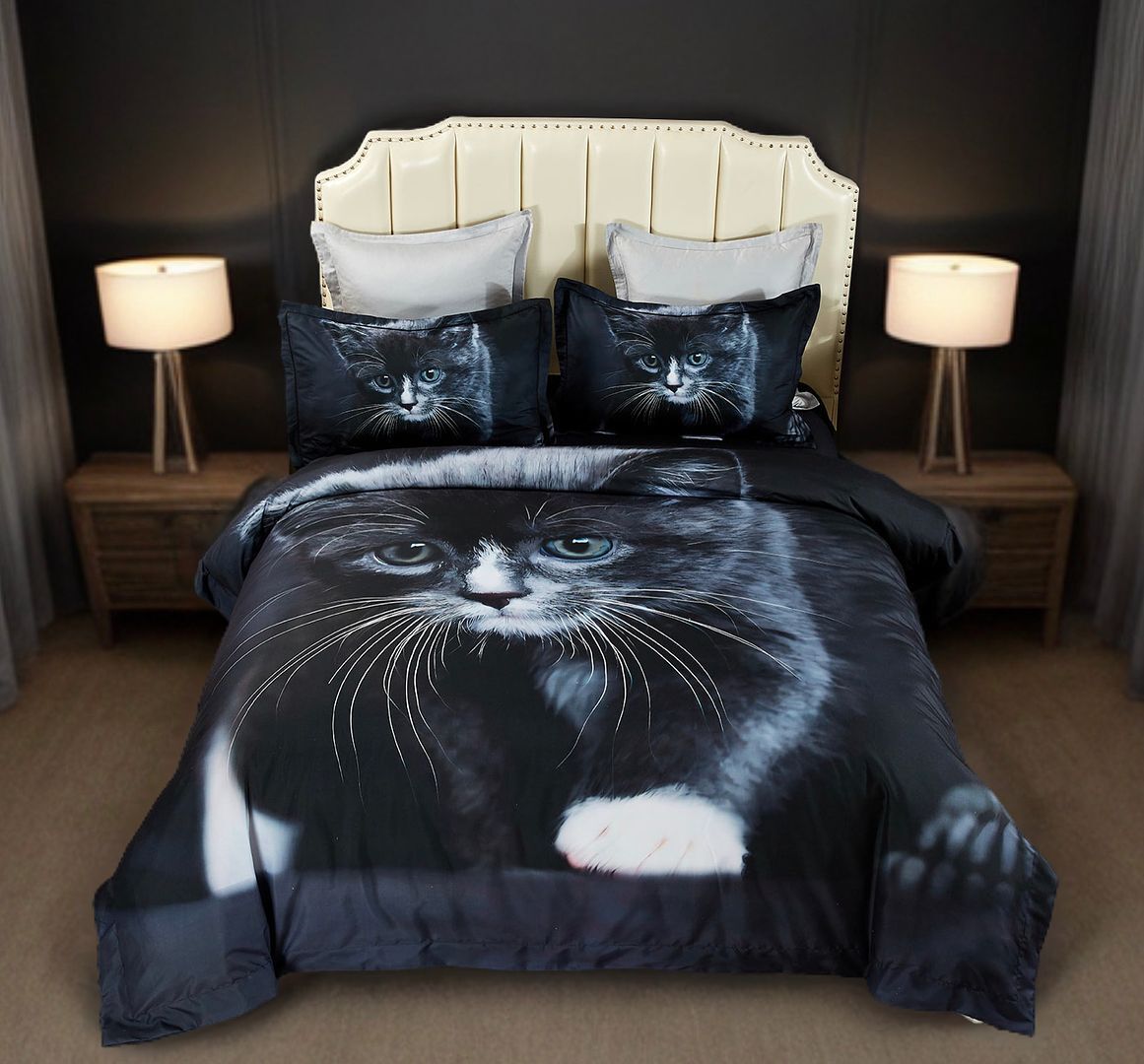 Cat Quilt Cover Set - Super King Size Price