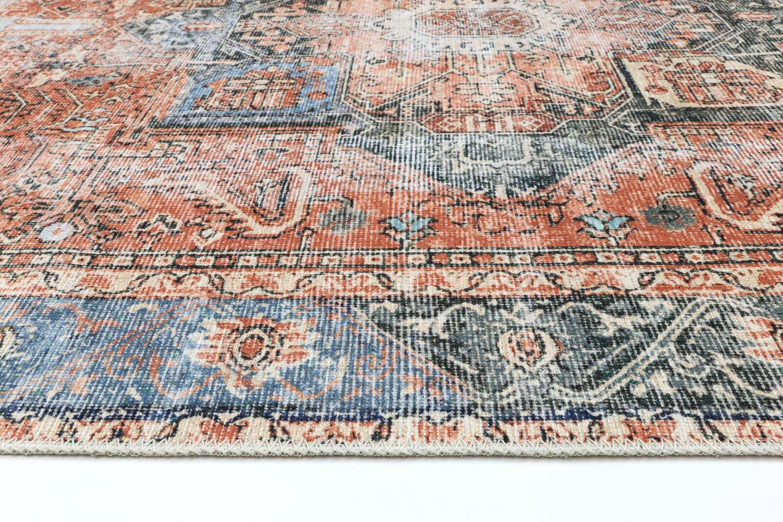 vintage-crown-cezanne-terracotta-sky-distressed-vintage-rug 80X400 Price