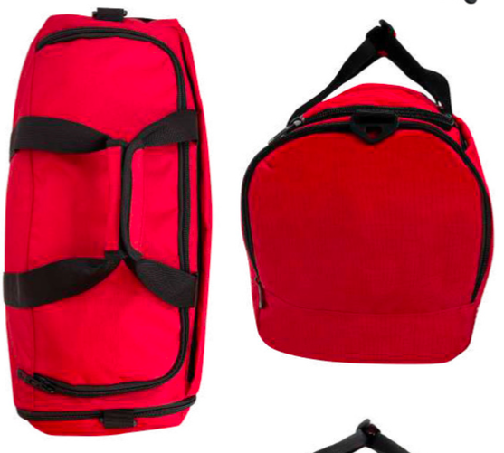 60L FIB Sports Duffle Bag Duffel Gym Canvas Travel Foldable - Red Price