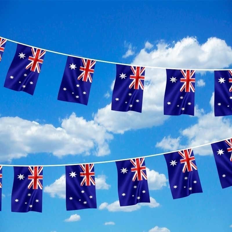 3.6m AUSTRALIA BUNTING FLAG Australian Day Colours Party Banner Flags Decor Price