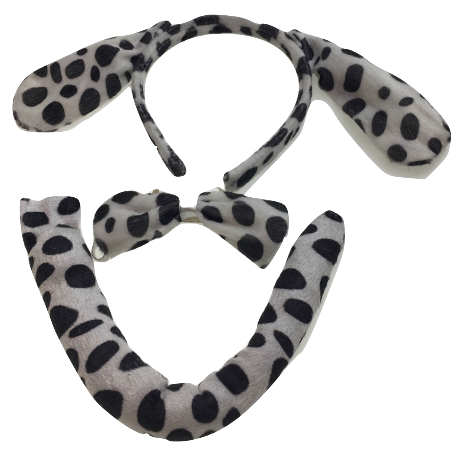 2pc Set Animal Headband w Bow Tail Dog + Frog Ears Hair Costume Halloween Party Price