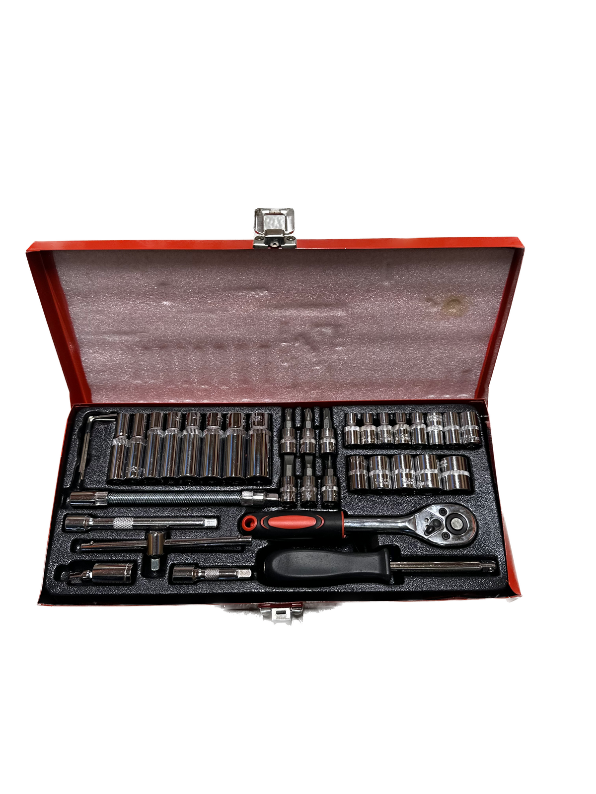 37 Piece Ratchet Socket Wrench Set Screwdriver Bits Extension Hex Chrome Vanadium Price
