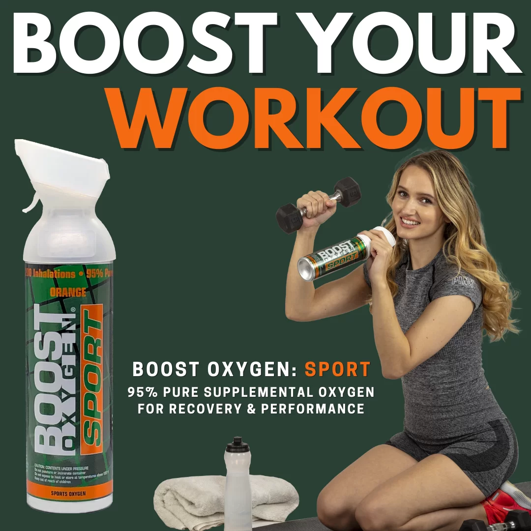 2x 10 Litres of Boost Sport Oxygen in a Can Supplemental - 200 Breath (Large) Price