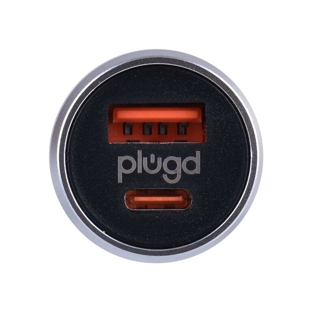 30W USB-A & USB-C Dual Port Quick Charge Car Charger for Android & iOS Price