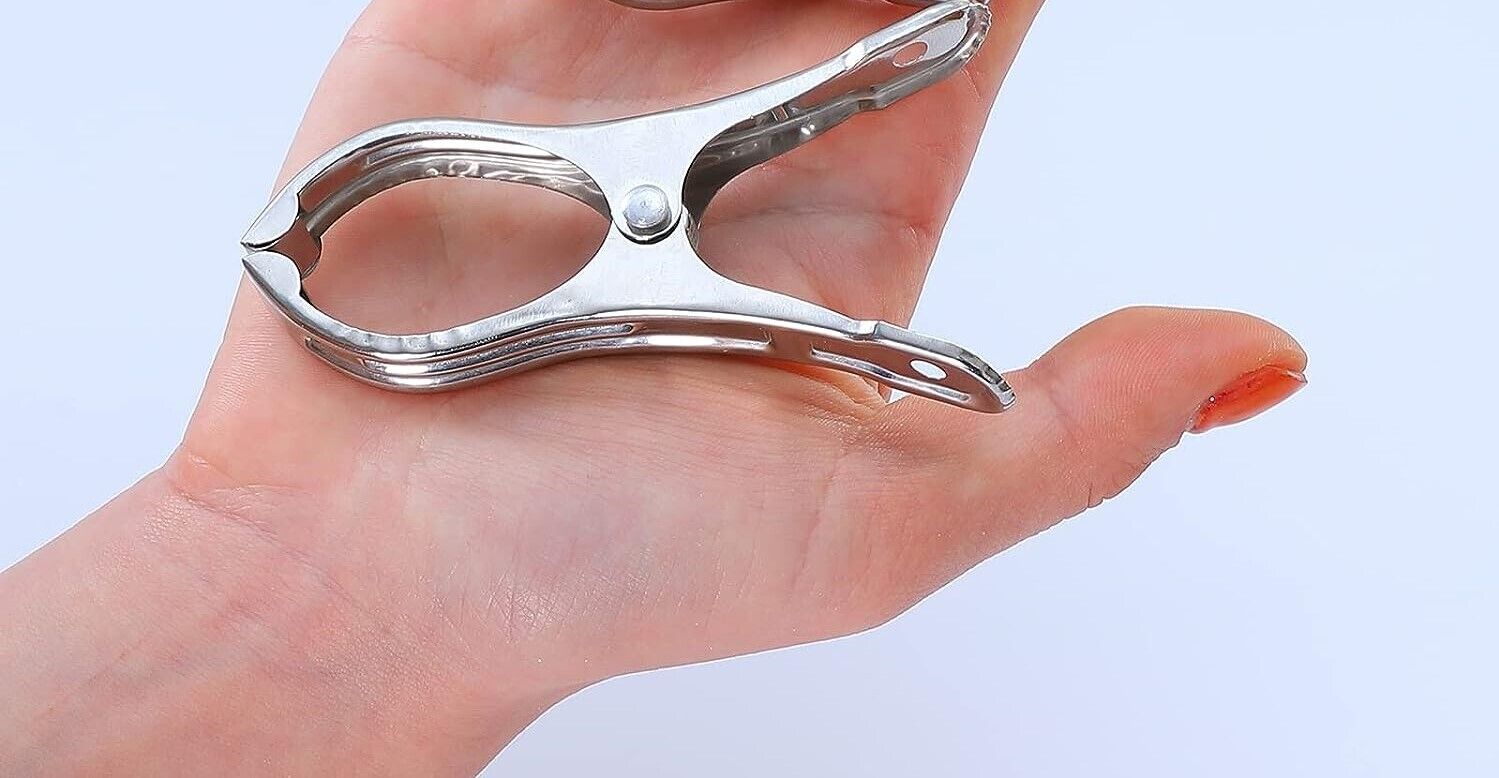6x STAINLESS STEEL CLOTHES PEGS Laundry Clips Washing Line Clothespin Price