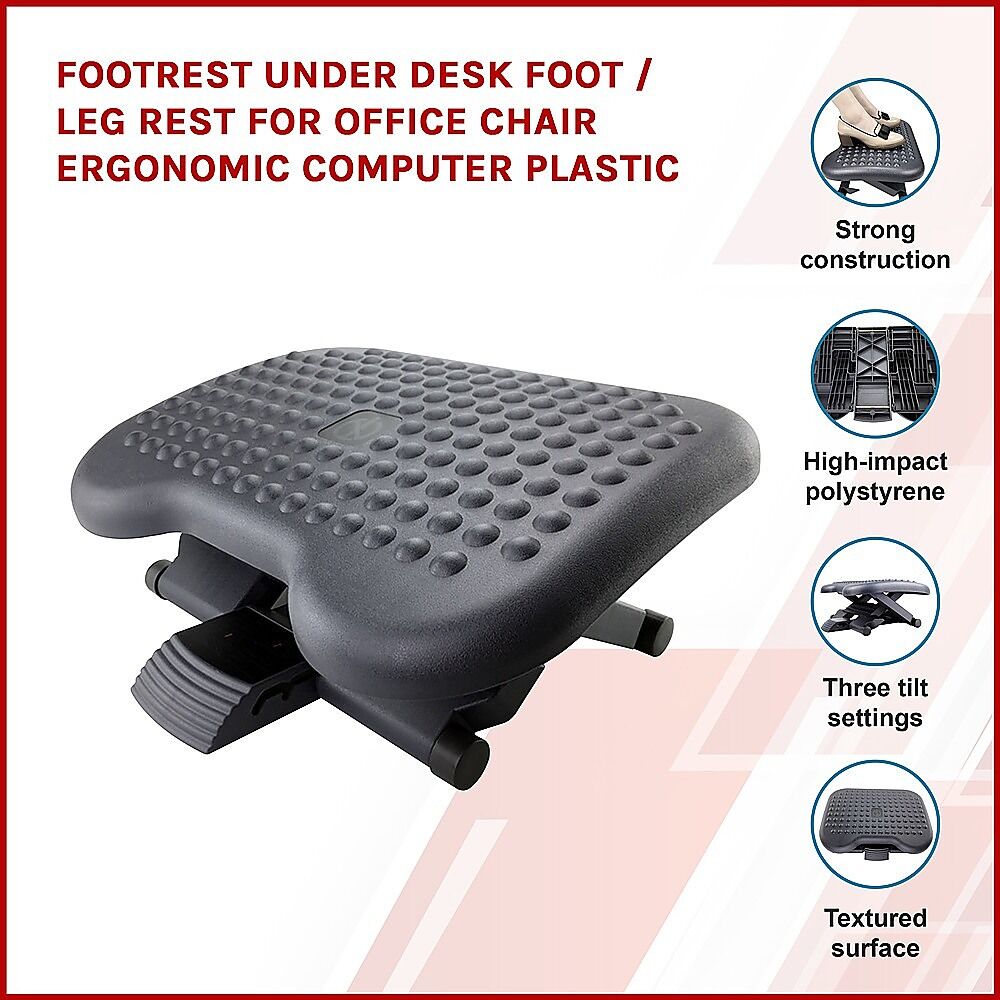 Footrest Under Desk Foot / Leg Rest for Office Chair Ergonomic Computer Plastic Price