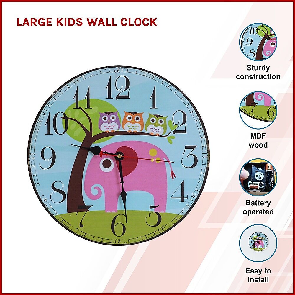 Large Kids Wall Clock Price