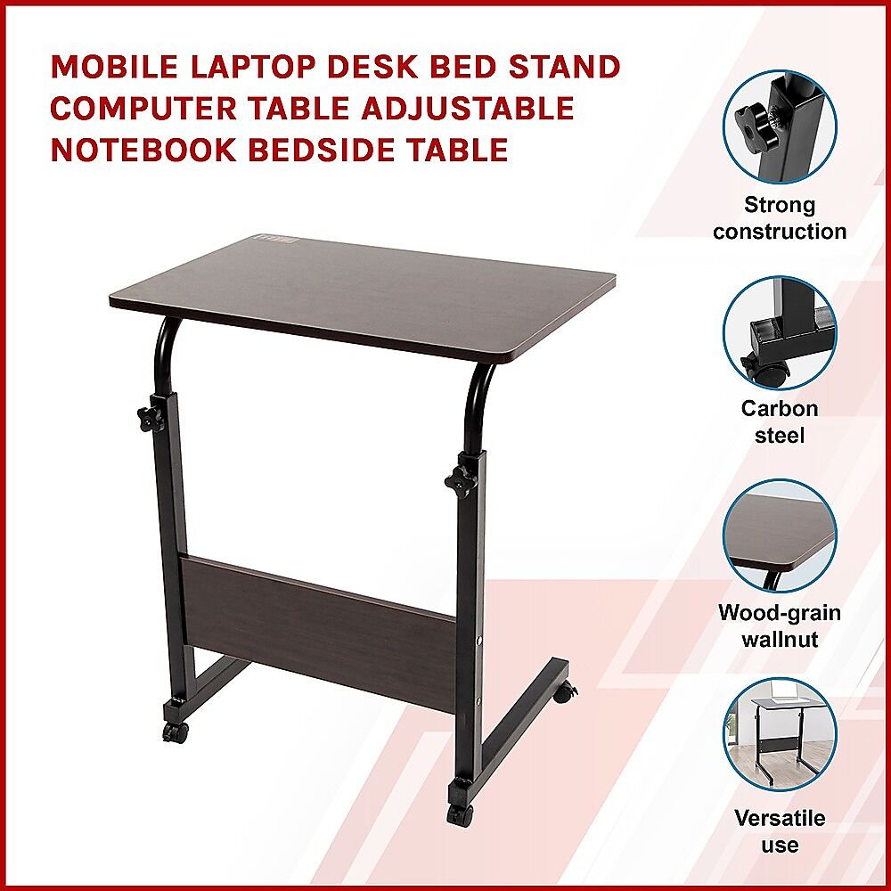 Mobile Laptop Desk Bed Stand Computer Table Adjustable Notebook Bedside Table Price