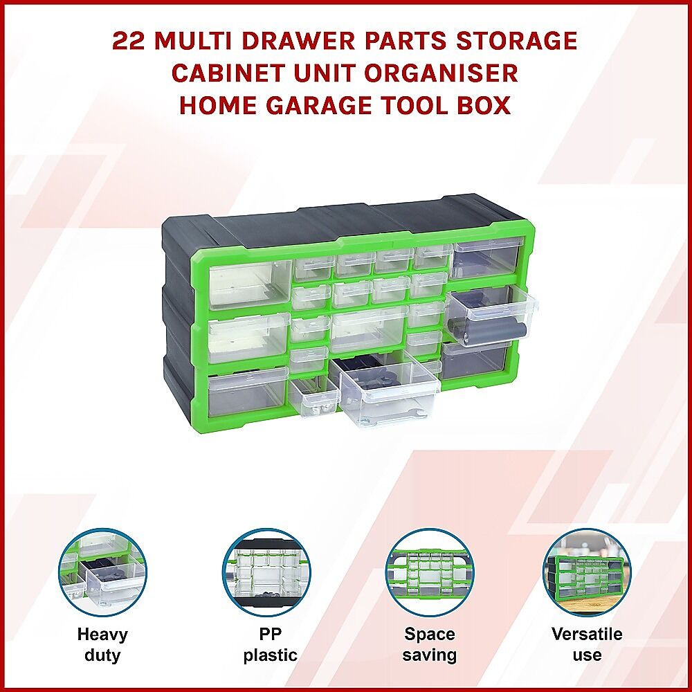 22 Multi Drawer Parts Storage Cabinet Unit Organiser Home Garage Tool Box Price