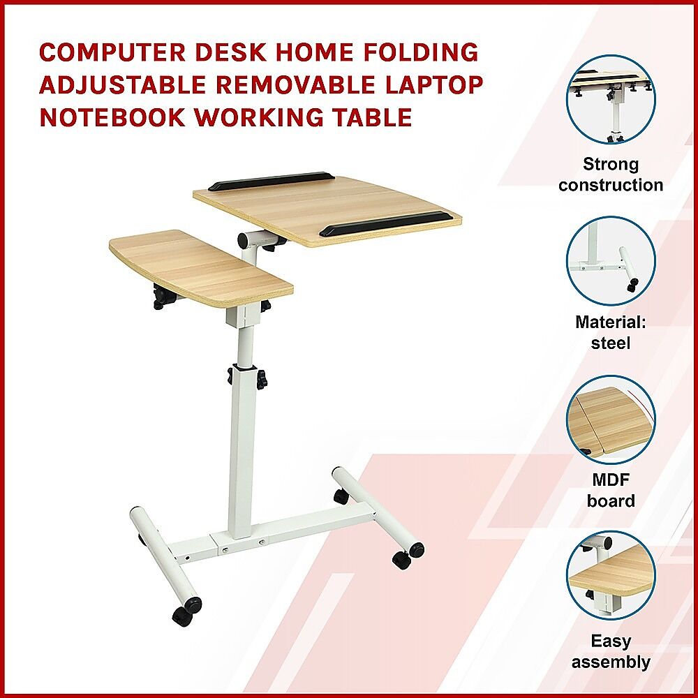 Computer Desk Home Folding Adjustable Removable Laptop Notebook Working Table Price