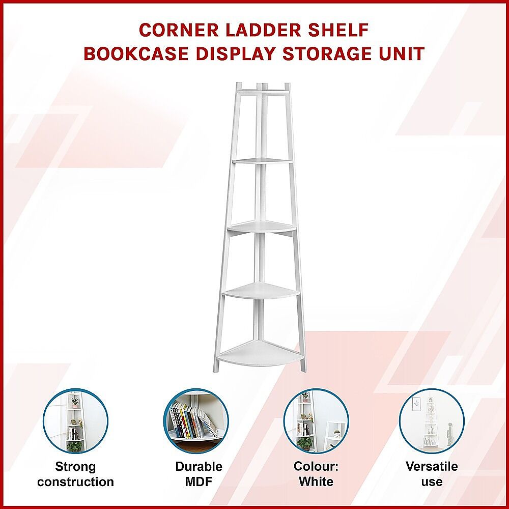 Corner Ladder Shelf Bookcase Display Storage Unit Price