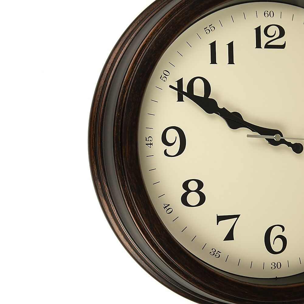 Classic Wall Clock Silent Non-Ticking Quartz Battery Operated Luxury Wood Price