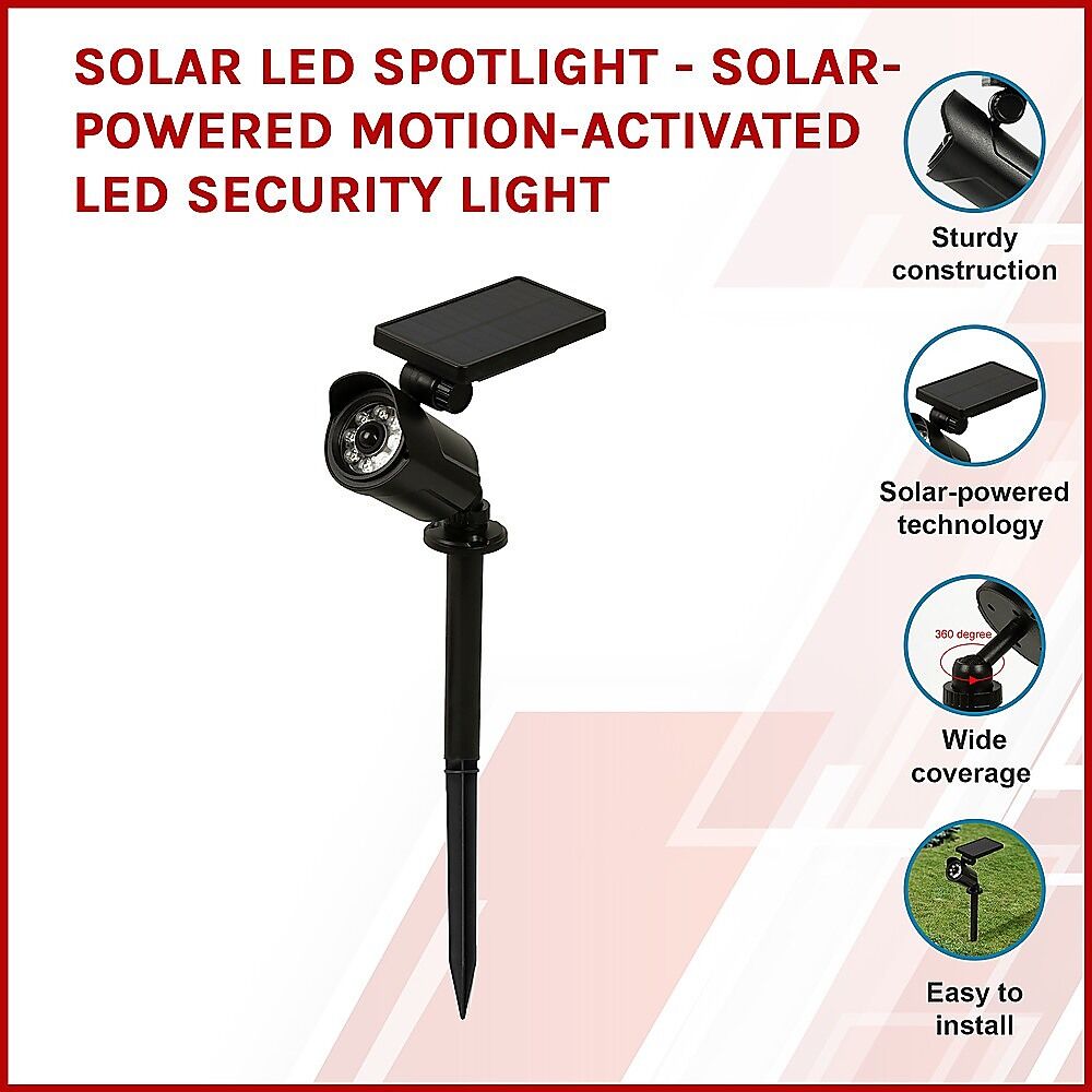 Solar LED Spotlight - Solar-powered motion-activated LED security light Price
