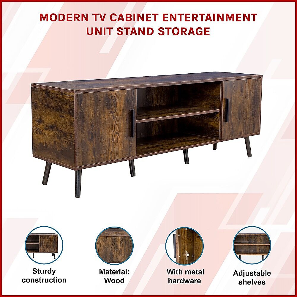 Modern TV Cabinet Entertainment Unit Stand Storage Price