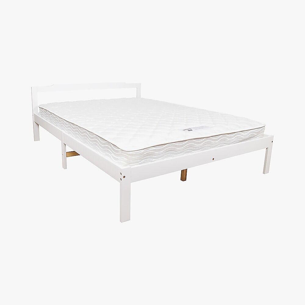 Double Wooden Bed Frame Home Furniture White Price