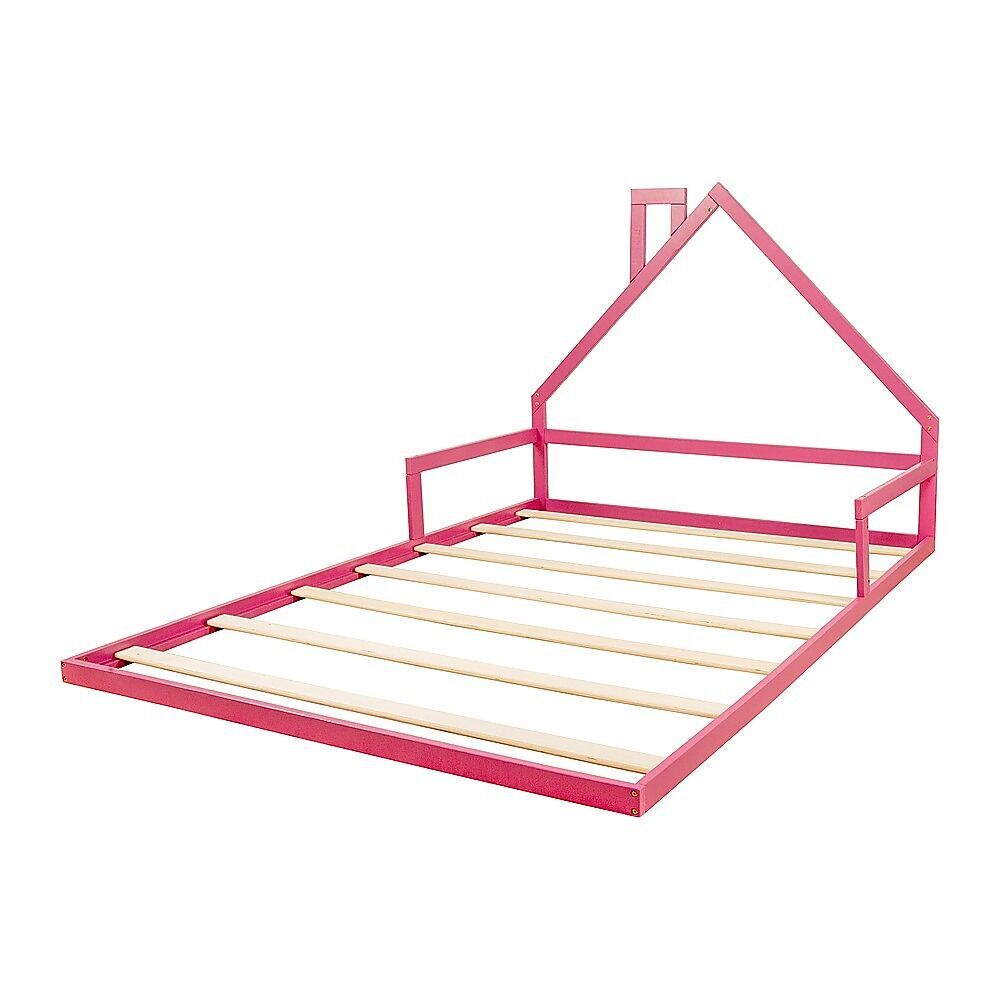 Pine Wood Floor Bed House Frame for Kids and Toddlers Price