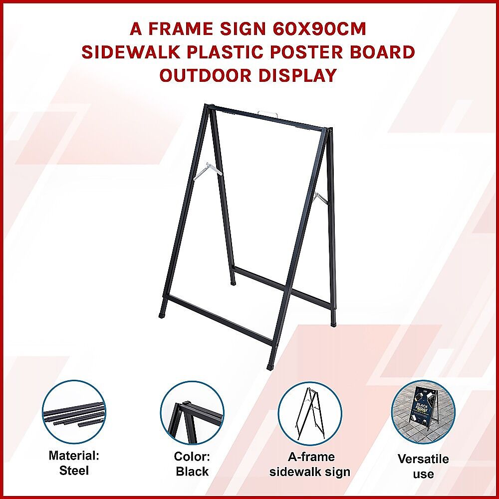 A Frame Sign 60x90cm Sidewalk Plastic Poster Board Outdoor Display Price