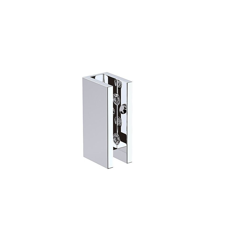 100cm Frameless Glass Bath Screen with Stainless Steel Brackets - Chrome Price