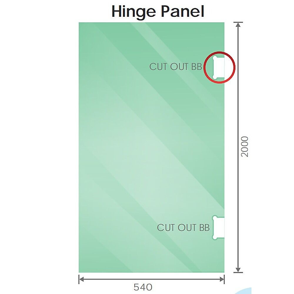 120cm Wall to Wall Frameless Shower Screen with White Brackets and SS Hinges, Square Knob Handle Price