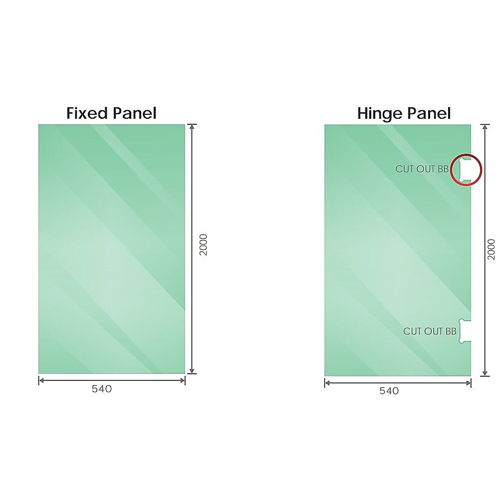 100cm Frameless Diamond Shower Screen with Black Brackets and SS Hinges, Square Knob Handle Price