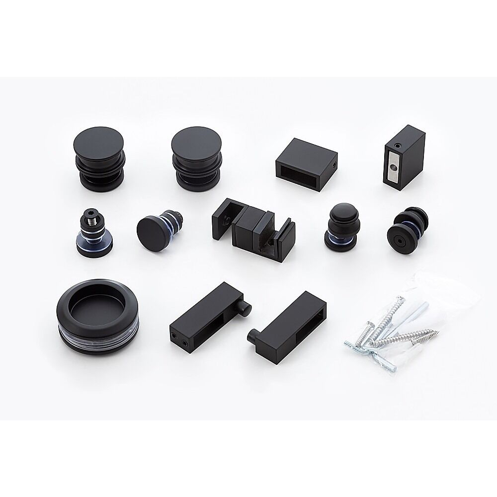 Hardware Accessories for Frameless Glass Sliding Door Shower Screen in Black Price