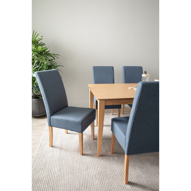 ALLEGRO Dining Table + 6x MESI Dining Chair - 7 Piece Dining Set - Natural Price