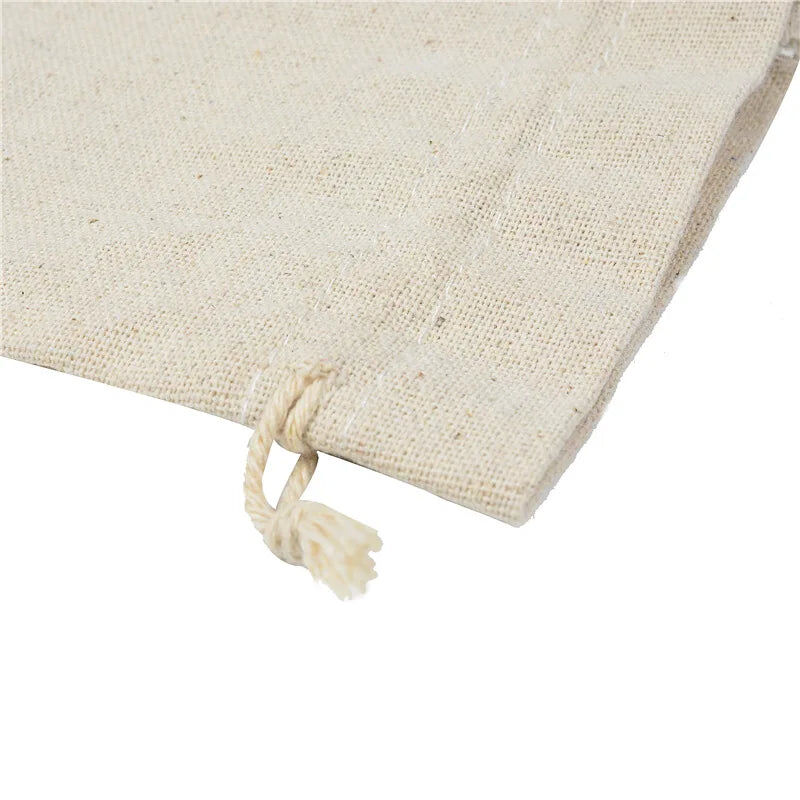 10-Piece Cotton Linen Drawstring Gift Bags Price
