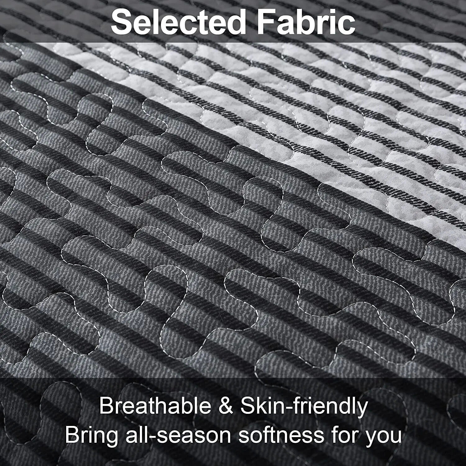 Detailed Quilted Bedspread and Pillowcases Set: A Signature of Quality and Style - Queen size Price