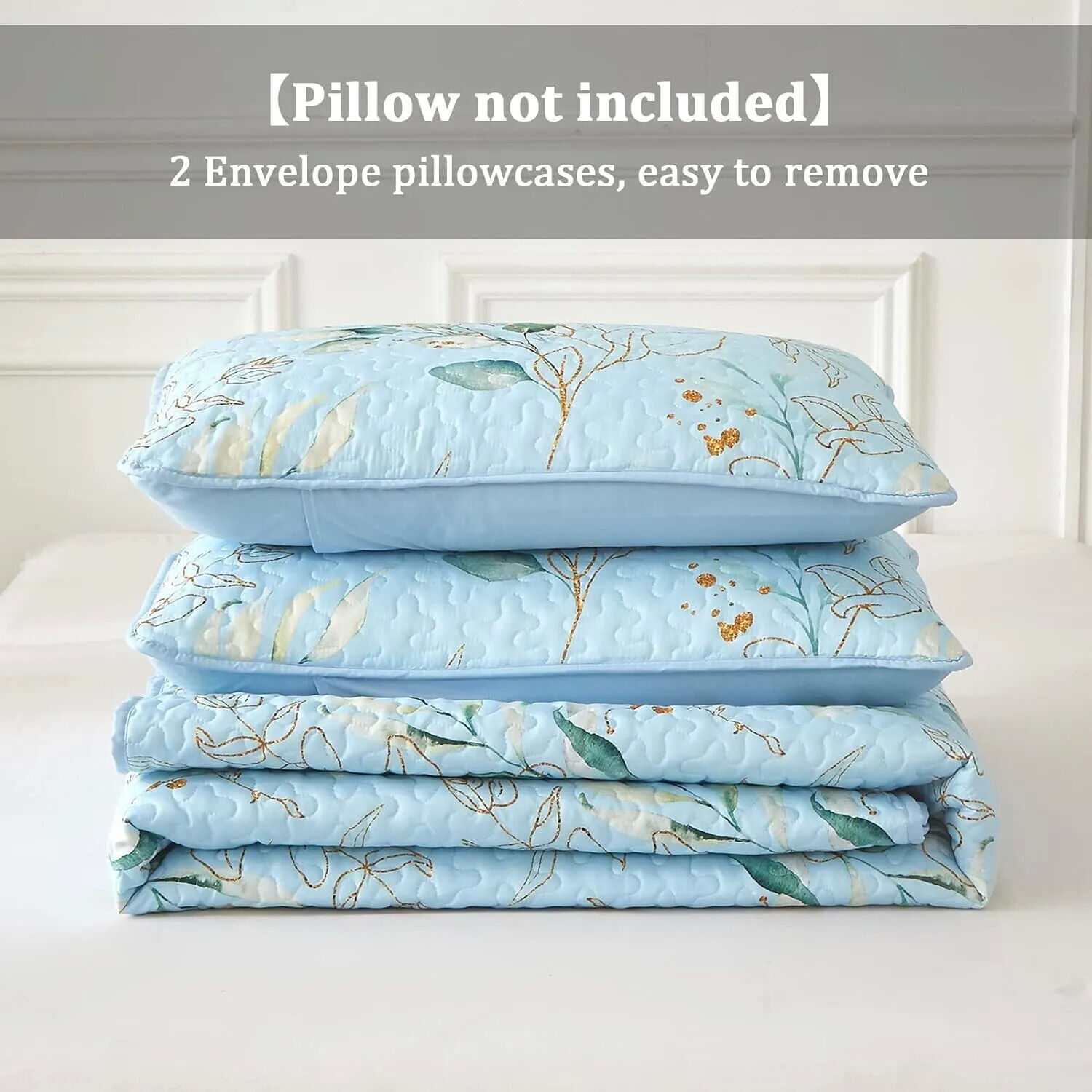 Heavenly Quilted coverlet and pillowcovers set: Cozy and Warm - Queen size Price