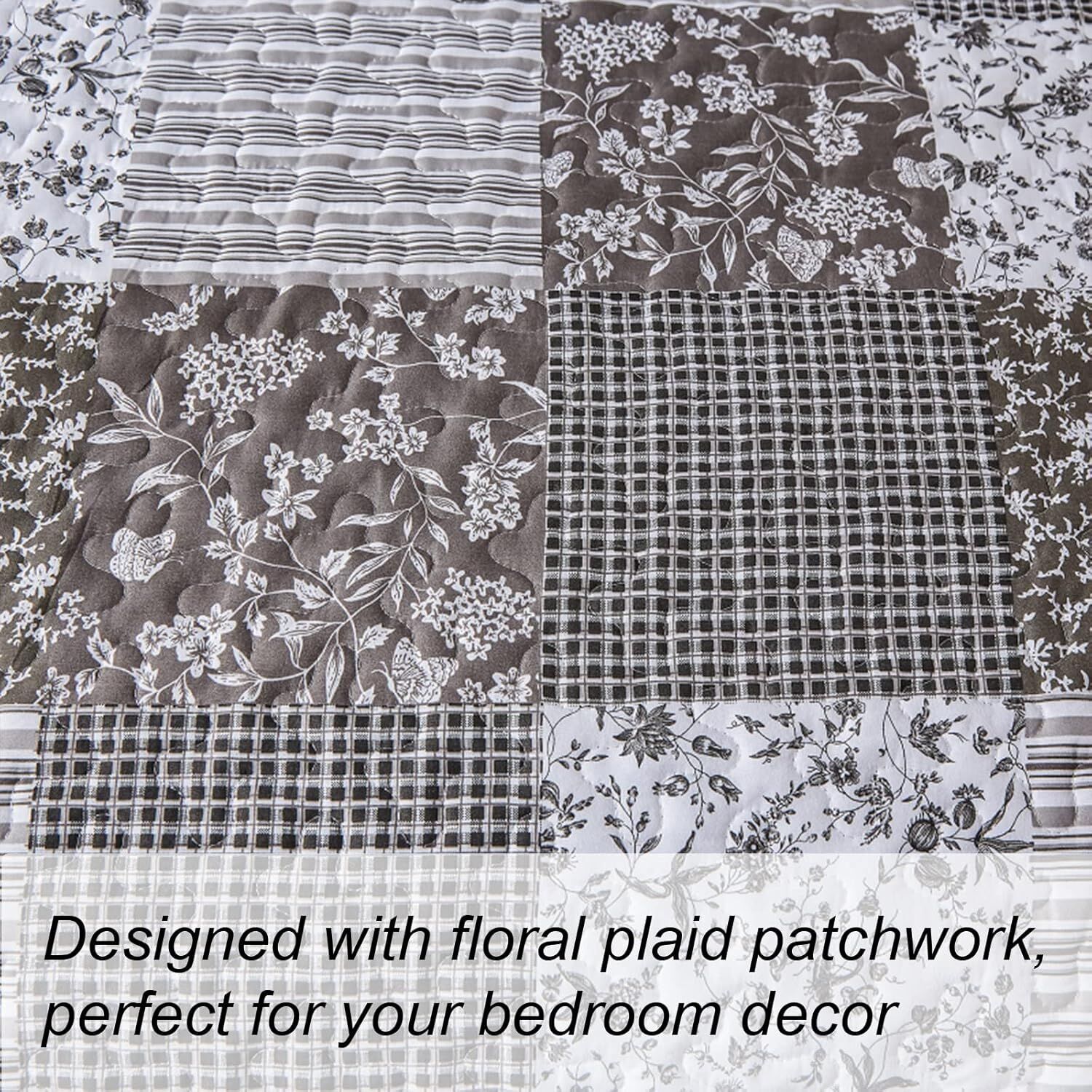 Bold Quilted bedspread and pillowcovers set: Make a Statement - Queen size Price