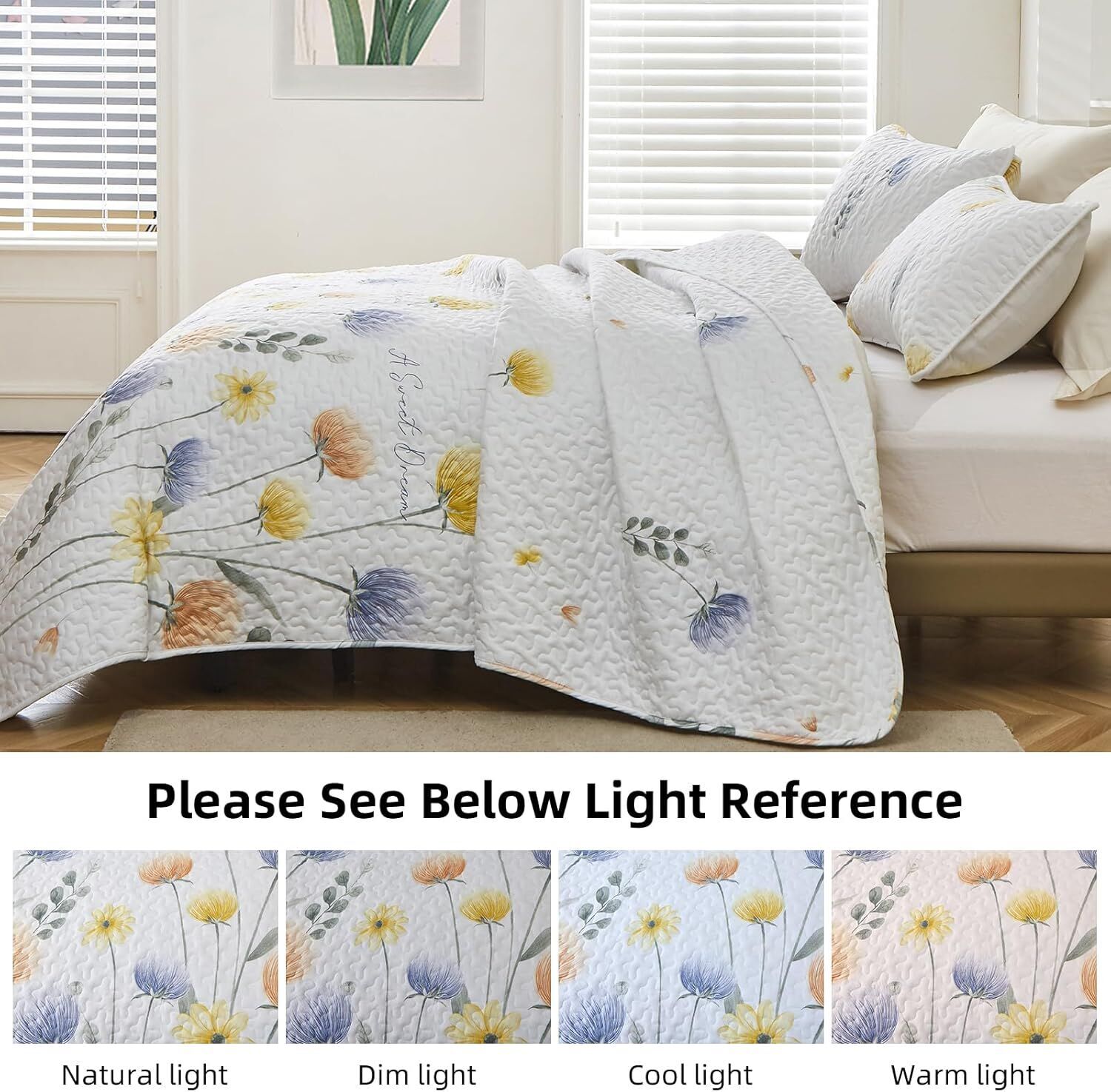 Refined Quilted Bedspread and Pillowcases Set: Class and Comfort Combined - Queen size Price