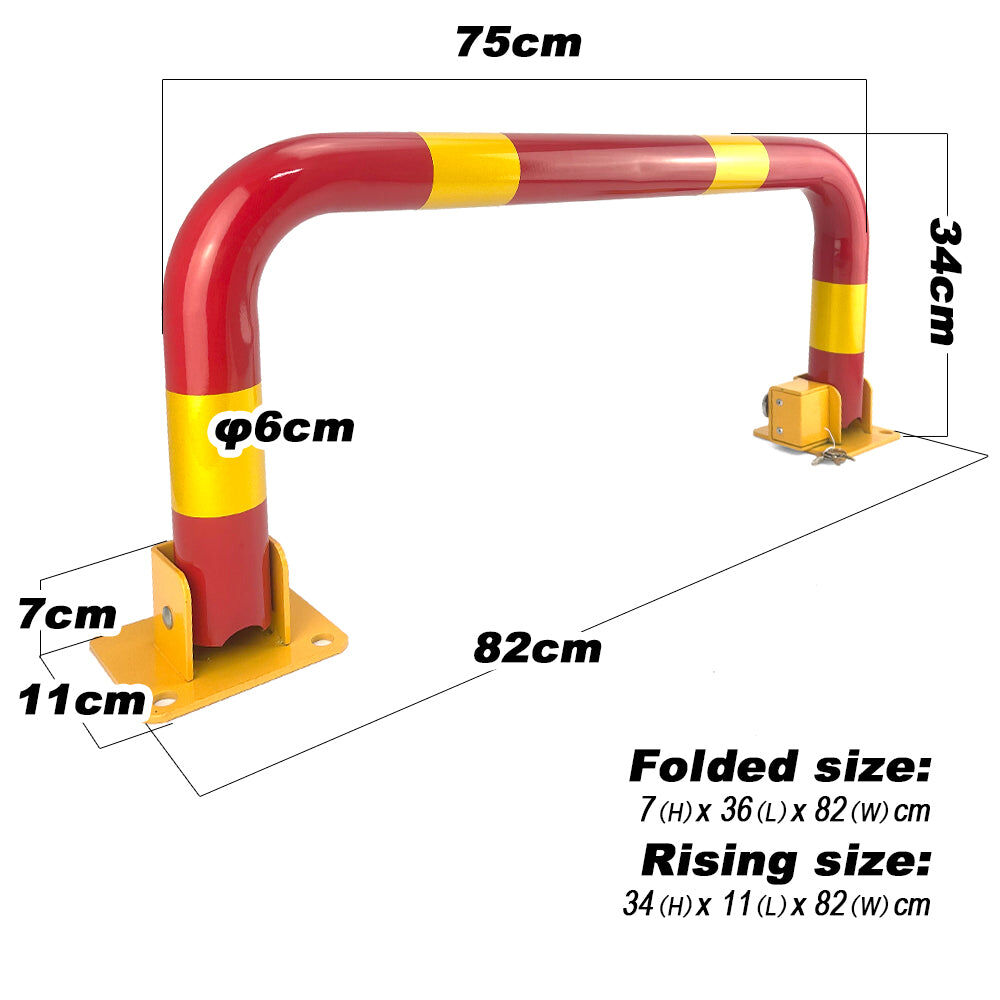 Arch Parking Barrier Fold Down Vehicle Security Locker Keyed Alike Price