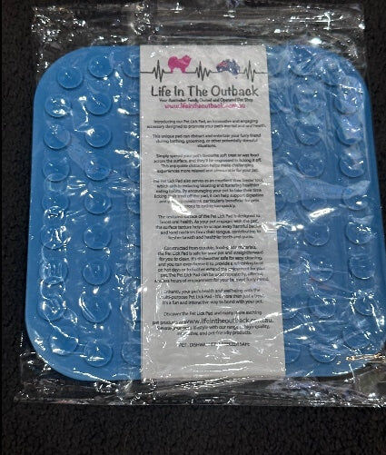 1x LIFE IN THE OUTBACK PET LICK PAD - Blue Price