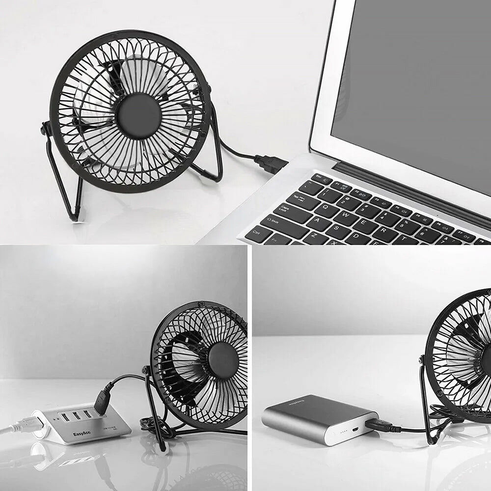 360 Degree Tilt Adjustable USB Portable Mini Desk Fan Price