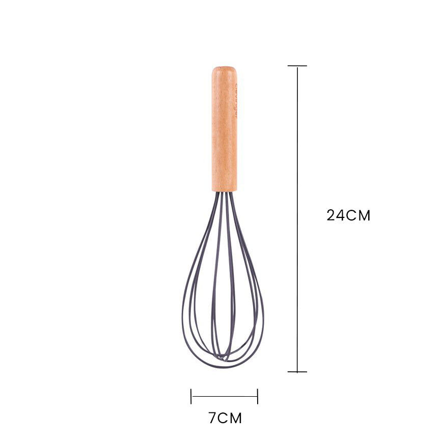 2pcs Beechwood & silicone whisk charcoal Price