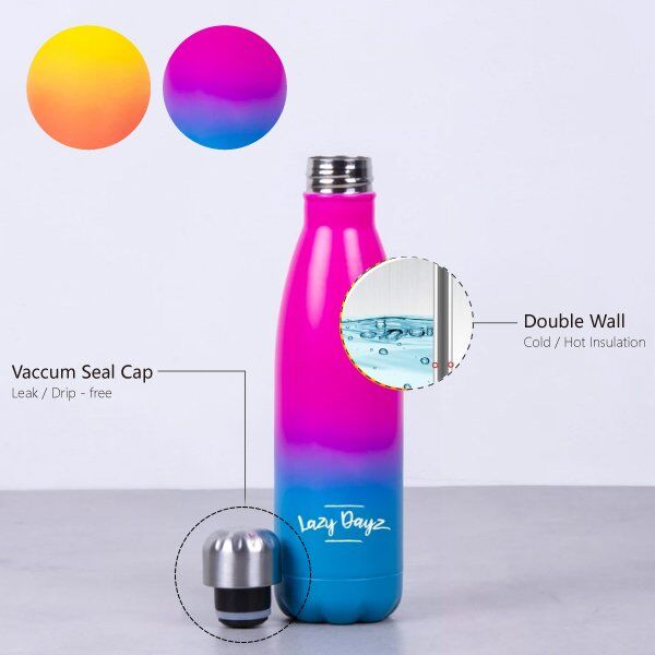 500ml Double Wall Stainless Steel Daily Drink Bottle - Pink Price
